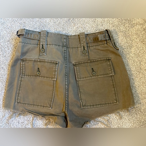 Free People Cut Off Khaki Shorts - Picture 2 of 3